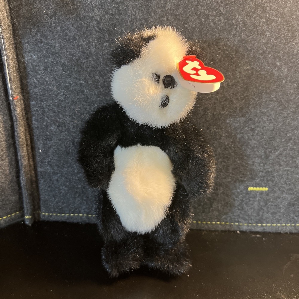 TY Attic‎ Treasures Collection Checkers The Panda 1993 Retired King Me w/Tags